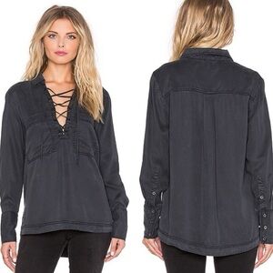 Free People Lace Up Top